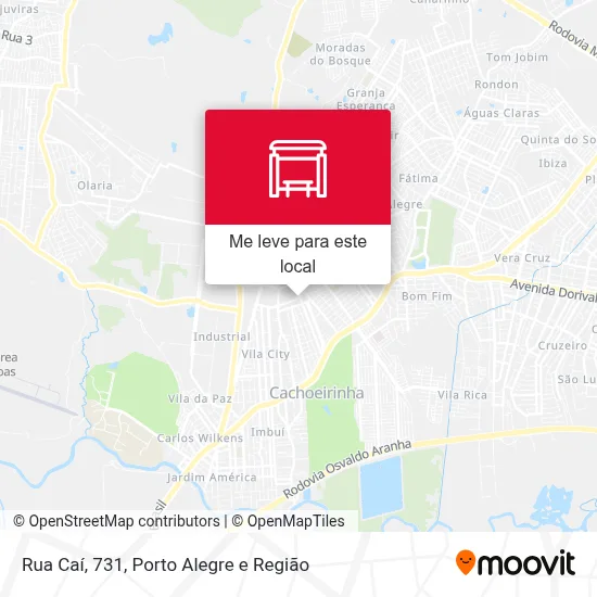 Rua Caí, 731 mapa