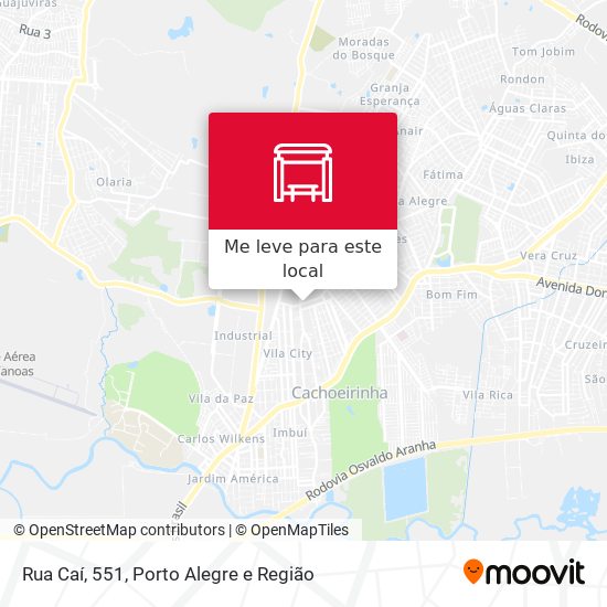 Rua Caí, 551 mapa