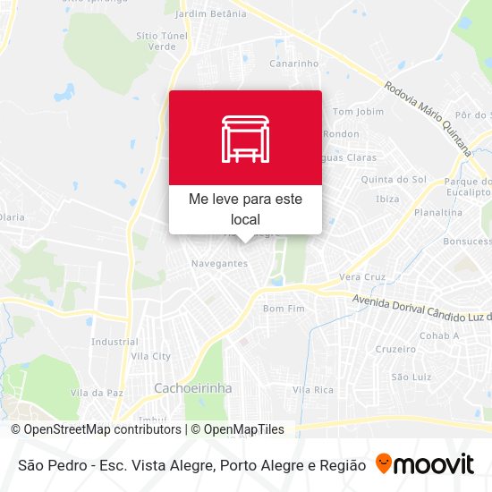 São Pedro - Esc. Vista Alegre mapa
