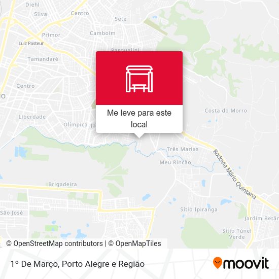 1º De Março mapa