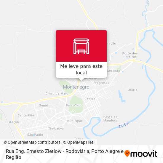 Rua Eng. Ernesto Zietlow - Rodoviária mapa