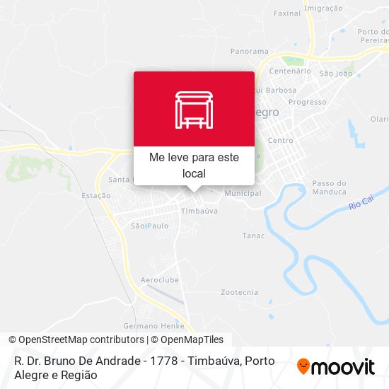 R. Dr. Bruno De Andrade -  1778 - Timbaúva mapa