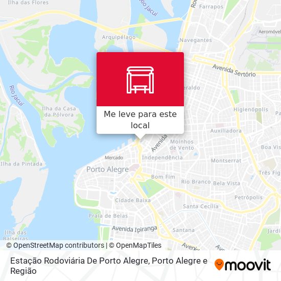 Estação Rodoviária De Porto Alegre mapa