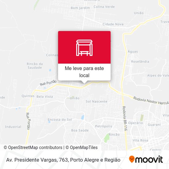 Av. Presidente Vargas, 763 mapa