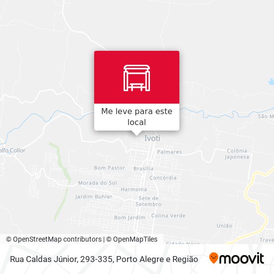 Rua Caldas Júnior, 293-335 mapa