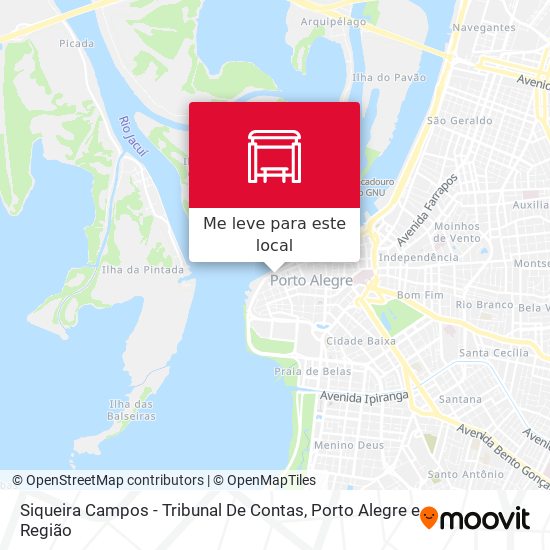 Siqueira Campos - Tribunal De Contas mapa