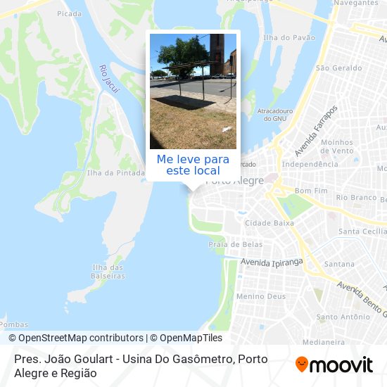 Pres. João Goulart - Usina Do Gasômetro mapa