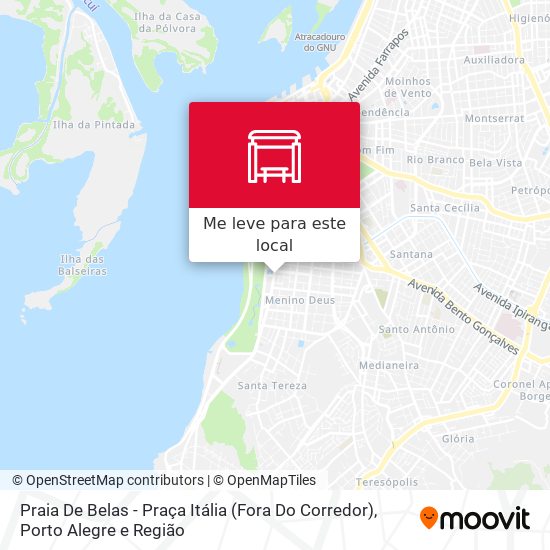 Praia De Belas - Praça Itália (Fora Do Corredor) mapa