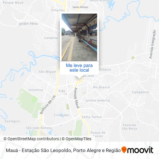 Mauá - Estação São Leopoldo mapa