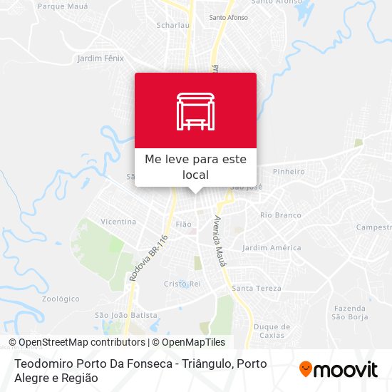 Teodomiro Porto Da Fonseca - Triângulo mapa