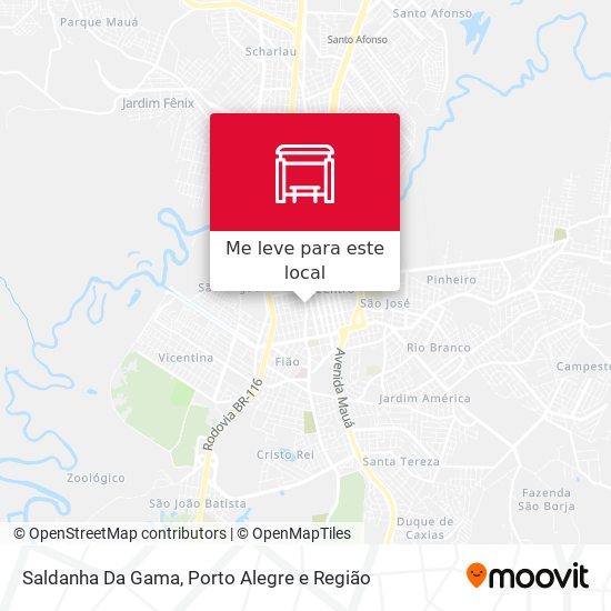 Saldanha Da Gama mapa