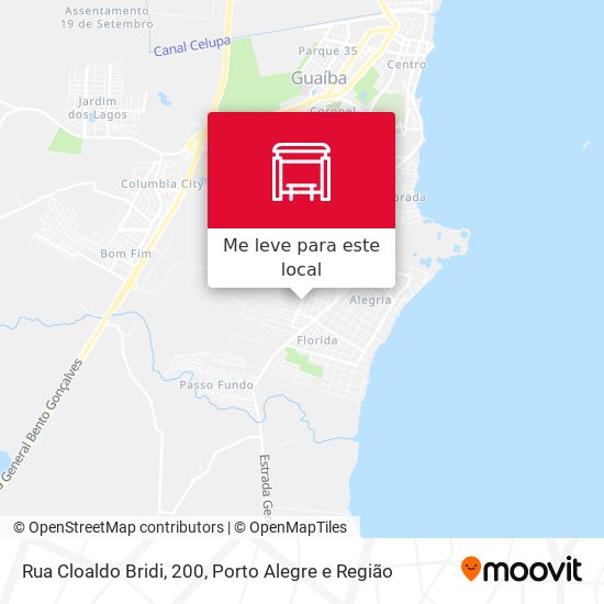 Rua Cloaldo Bridi, 200 mapa