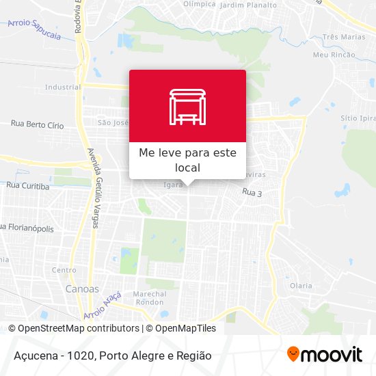 Açucena - 1020 mapa