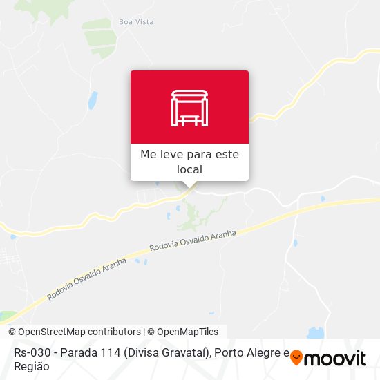 Rs-030 - Parada 114 (Divisa Gravataí) mapa