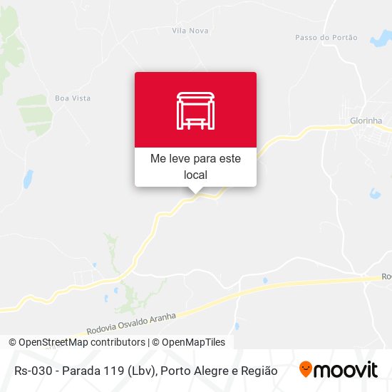 Rs-030 - Parada 119 (Lbv) mapa