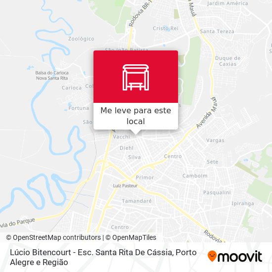 Lúcio Bitencourt - Esc. Santa Rita De Cássia mapa
