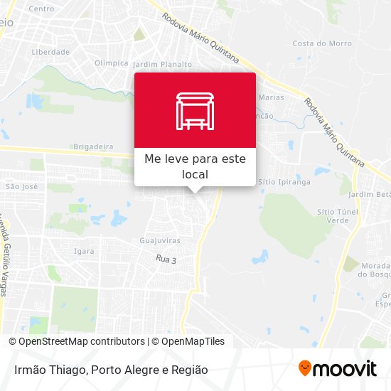 Irmão Thiago mapa