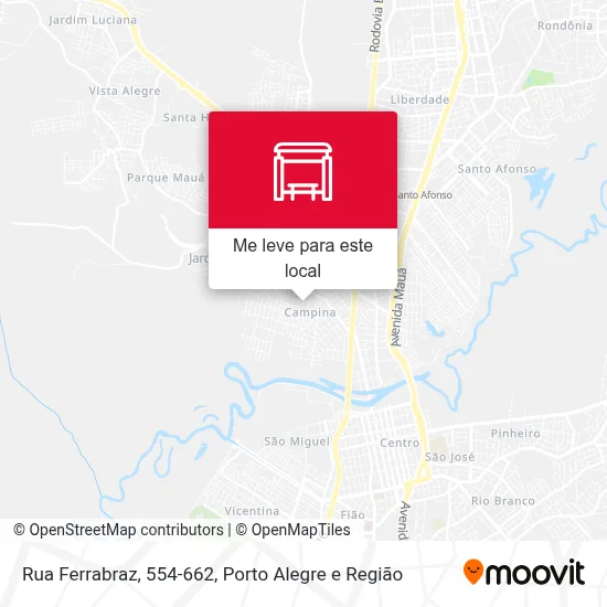 Rua Ferrabraz, 554-662 mapa
