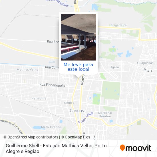Guilherme Shell - Estação Mathias Velho mapa