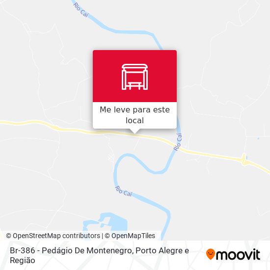Br-386 - Pedágio De Montenegro mapa