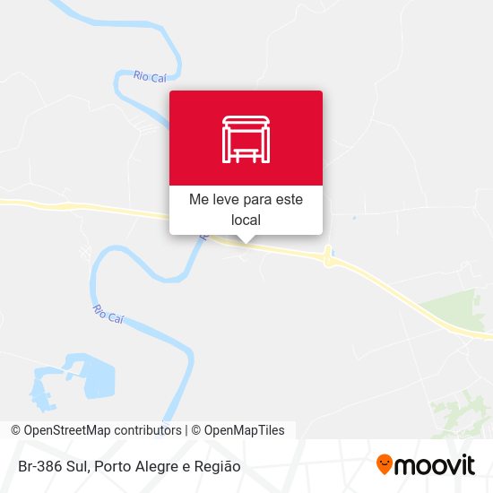 Br-386 Sul mapa