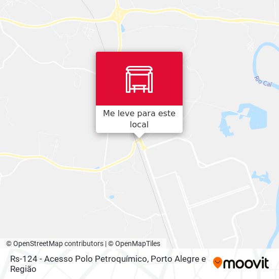 Rs-124 - Acesso Polo Petroquímico mapa