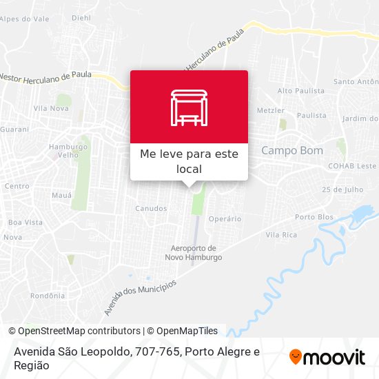 Avenida São Leopoldo, 707-765 mapa