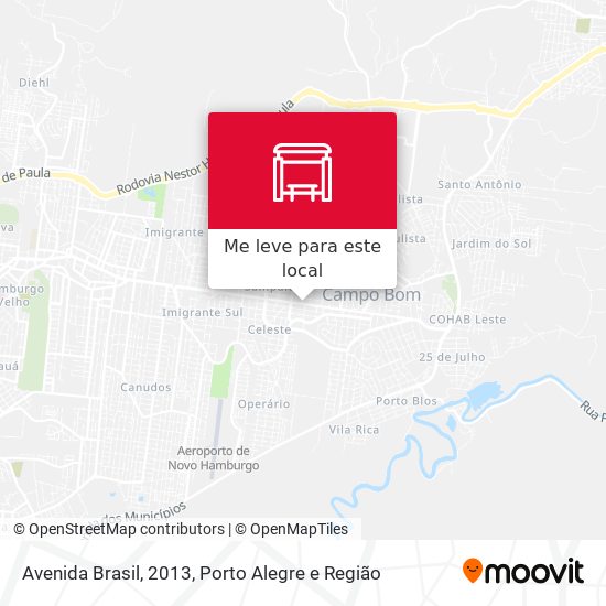 Avenida Brasil, 2013 mapa