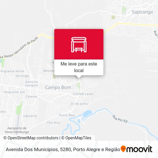Avenida Dos Municípios, 5280 mapa