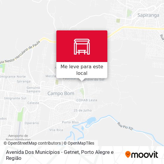 Avenida Dos Municípios - Getnet mapa