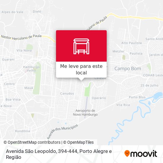 Avenida São Leopoldo, 394-444 mapa