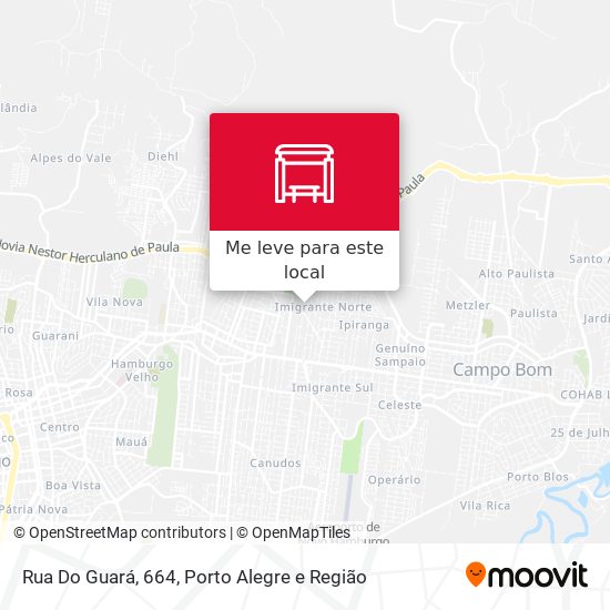 Rua Do Guará, 664 mapa