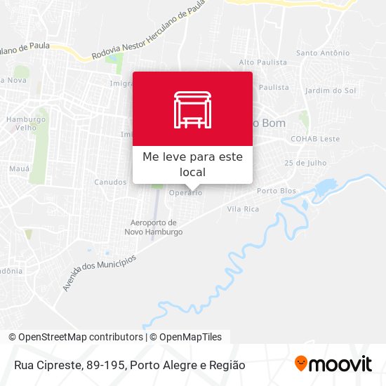 Rua Cipreste, 89-195 mapa