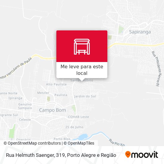 Rua Helmuth Saenger, 319 mapa
