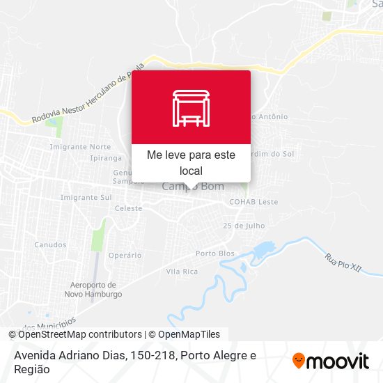 Avenida Adriano Dias, 150-218 mapa
