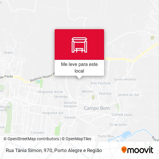 Rua Tânia Simon, 970 mapa