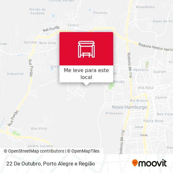 22 De Outubro mapa
