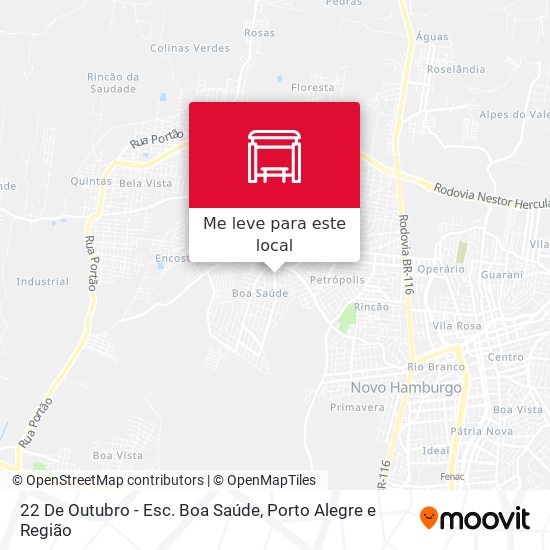 22 De Outubro - Esc. Boa Saúde mapa