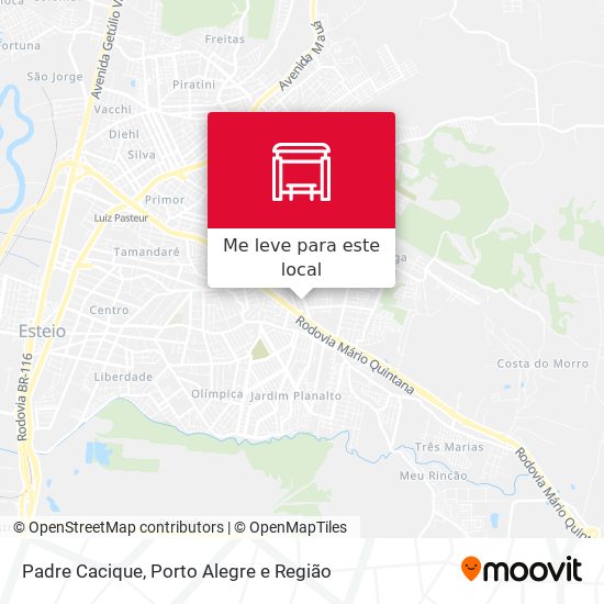 Padre Cacique mapa