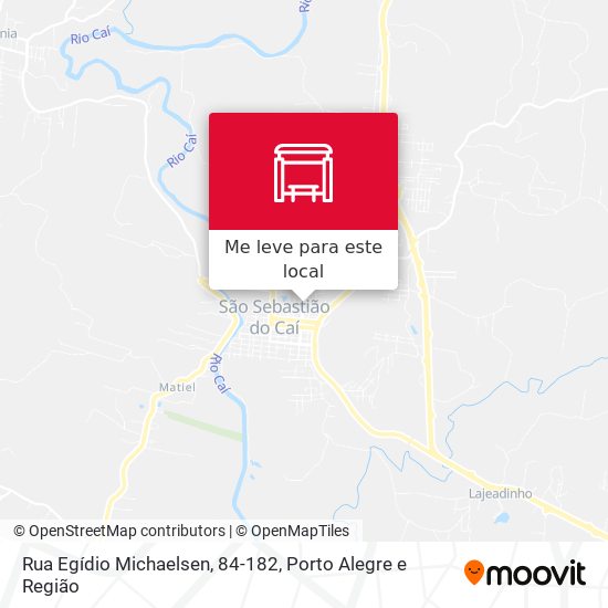 Rua Egídio Michaelsen, 84-182 mapa