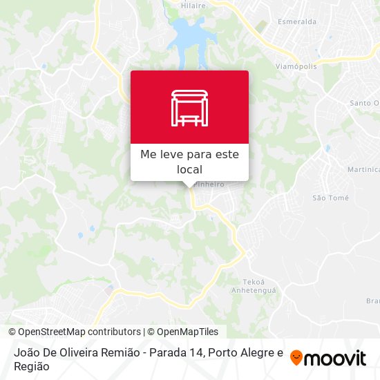 João De Oliveira Remião - Parada 14 mapa