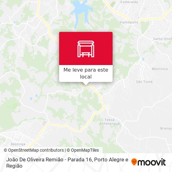João De Oliveira Remião - Parada 16 mapa