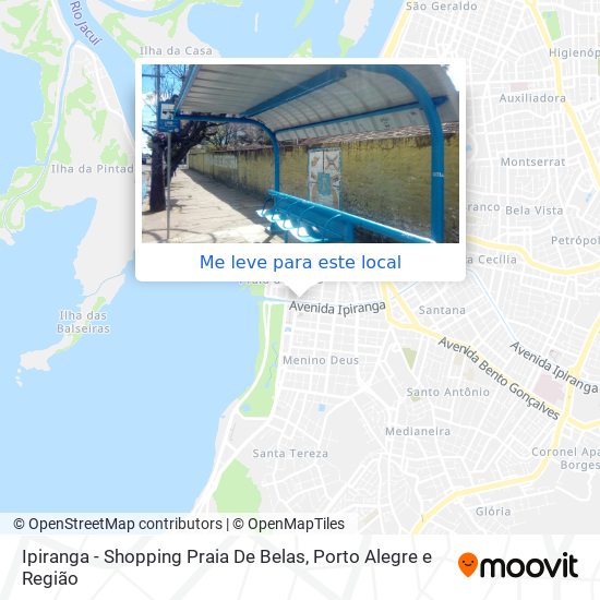 Ipiranga - Shopping Praia De Belas mapa