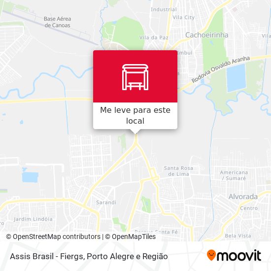 Como chegar até Assis Brasil - Fiergs em Porto Alegre de Ônibus ou Metrô?