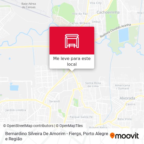 How to get to Bernardino Silveira De Amorim - Fiergs in Porto Alegre by Bus  or Metro?