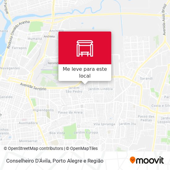Conselheiro D'Ávila mapa