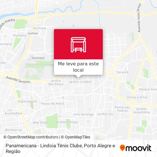 Panamericana - Lindoia Tênis Clube mapa