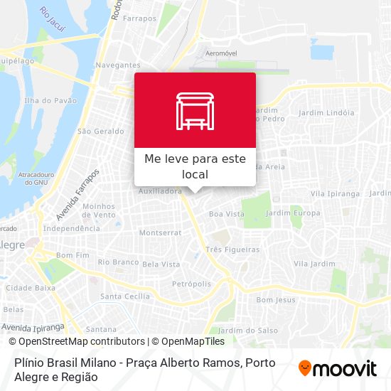 Plínio Brasil Milano - Praça Alberto Ramos mapa