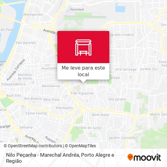 Nilo Peçanha - Marechal Andréa mapa