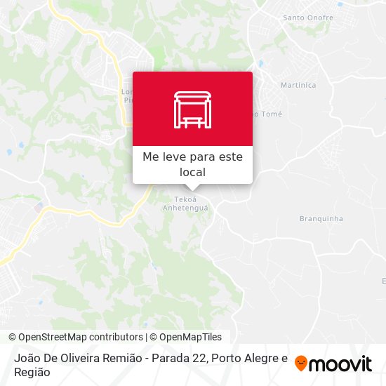 João De Oliveira Remião - Parada 22 mapa